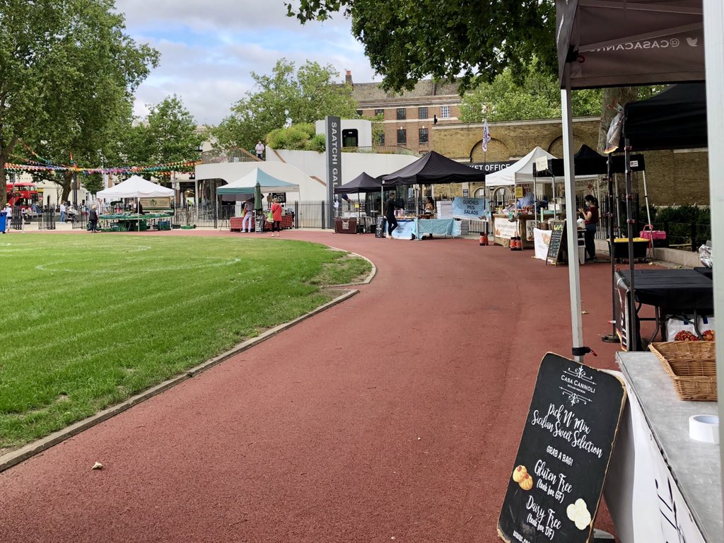 partridgesfoods's tweet photo. Good morning. Start the weekend with our Fine Food Market on the running track until 4pm and enjoy a picnic on the green. https://t.co/YpubCWrAXB