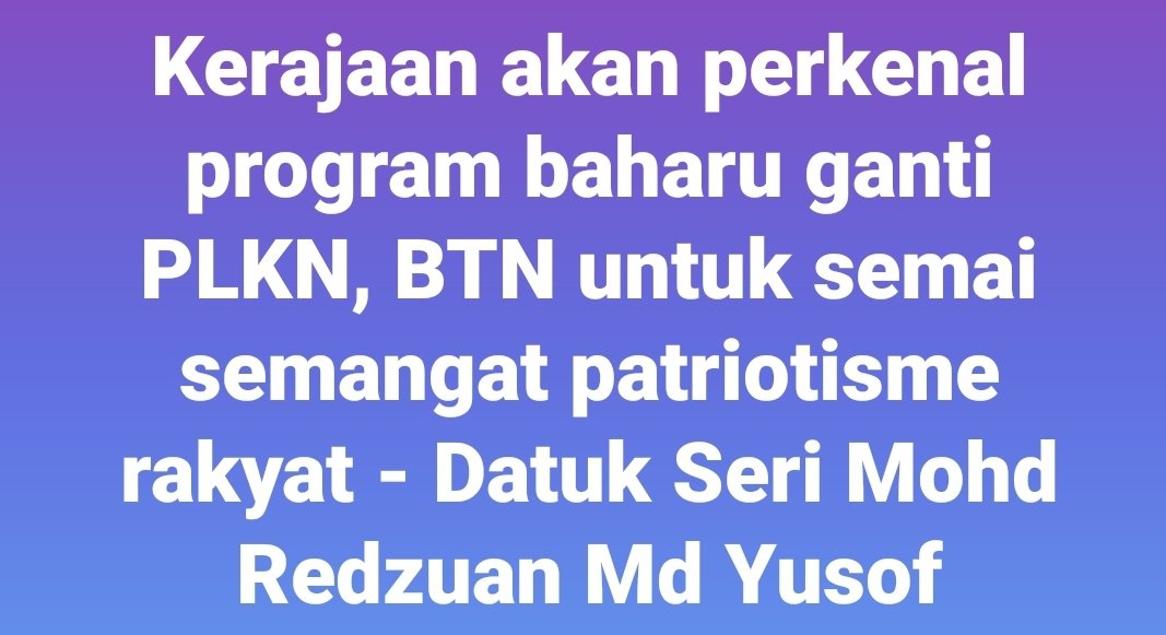 mynewshub's tweet photo. Nak semai patriotisma... Semai dari kecik terutama sejak di sekolah rendah... Nak bagi latihan ketenteraan... Buat macam Singapura wajibkan national service... Jadi askar betul.. Jangan buat apa2 in between ala2 PLKN yg lebih bersifat nak bagi projek kat kroni semata-mata.. https://t.co/fz2HwmWzUO