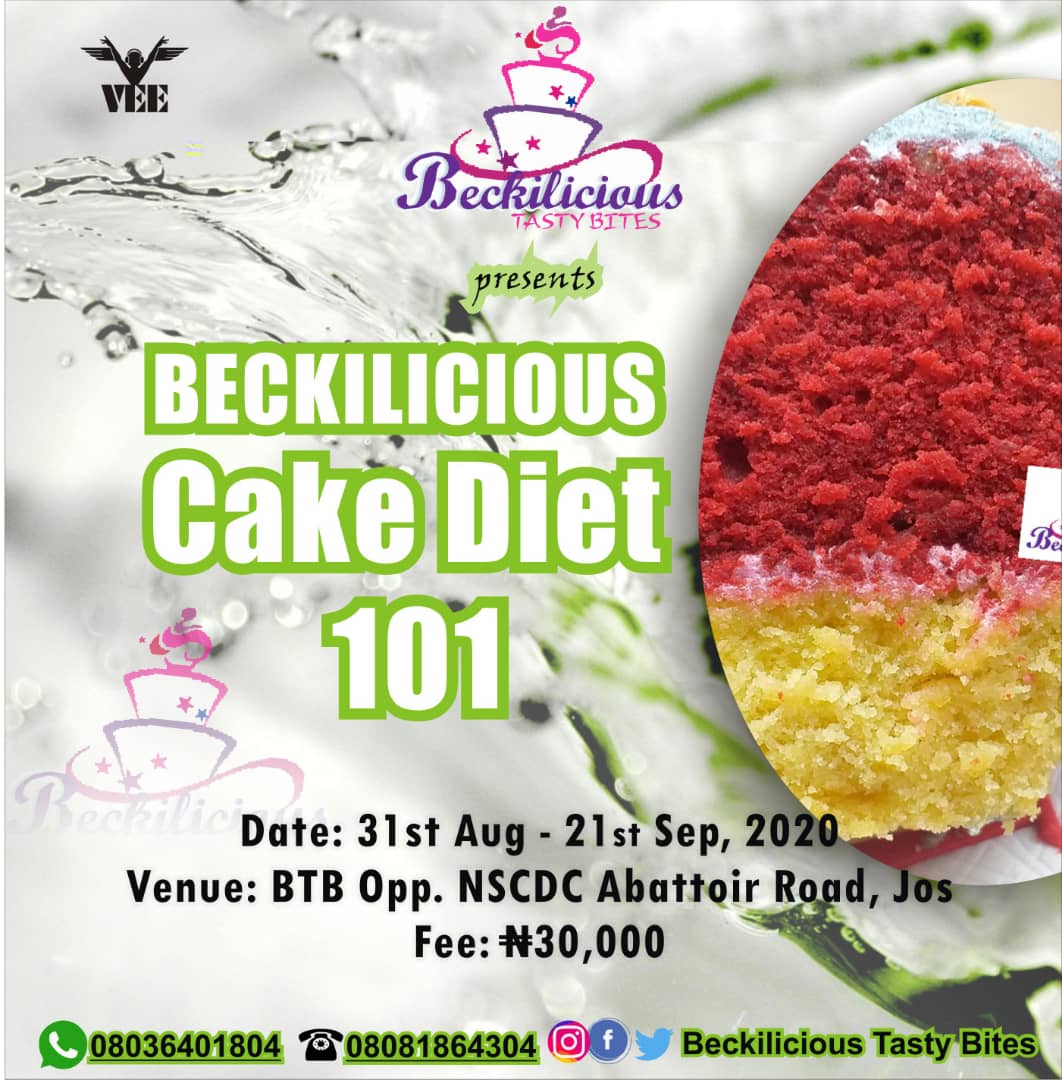 BeckiliciousTa1's tweet photo. Registration is still on going, come learn how to bake and slay your cakes&amp; pastries the Beckilicious way💃🎂🍪🍩🎂.
🏢 Opposite Civil Defence Headquarters, Abattoir road, Jos. 
☎️ 08036401804 https://t.co/UuBm4OxVz9