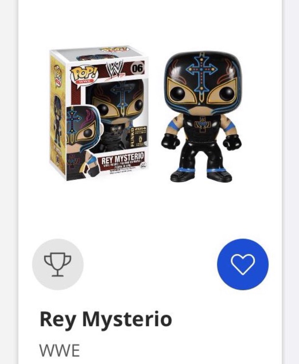 WWF_Hasbro_Dan's tweet image. Always ready and on the hunt for this  @reymysterio SDCC WWE funko to finish my collection any leads or retweets appreciated 🤘🏻#WWEFunko #1ToGo