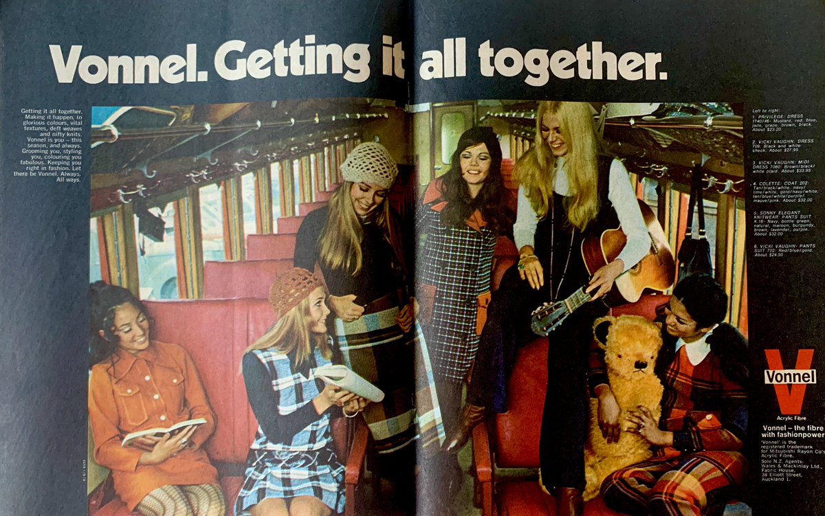 Majoring in Fashion #1970s #fashion #vonnel #fabric #newzealand