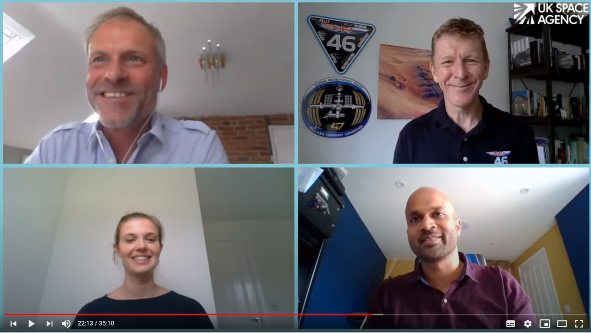 spacegovuk's tweet photo. This week we livestreamed our last #TimTalksSpace - did you tune in? 📺

@astro_timpeake and Mars experts spoke all about the Red Planet, including the upcoming @ESA_ExoMars mission. 🚀

You can catch up on all 7 episodes here! 👉  https://t.co/yrIEDPLuNR https://t.co/CY9DAxU7M9