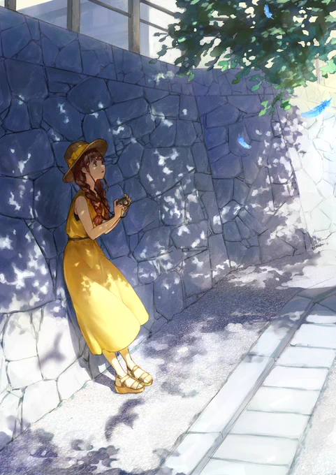 #女の子のイラストだけで興味を持ってくれる方へ届け 
爽やかでゆったりした女の子が好きです 