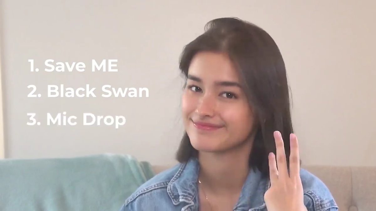 BTSM3RAKI's tweet photo. filipina actress and army @lizasoberano's top three fave songs of all time arw save me, black swan and mic drop!

co-armys you can subscribe here https://t.co/XoDct31vEA
#LifeWithLiza https://t.co/80uC47FI30