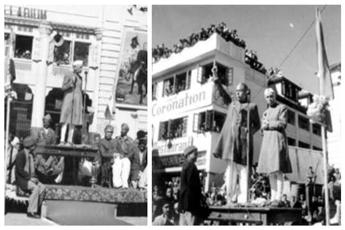 Mission was accomplished. Murli Joshi ji and Narendra Modi ji with their colleagues created history. It was a first time indian flag hoisted in 1992 after Nehru hoisted in 1948 at same place. (9/9)