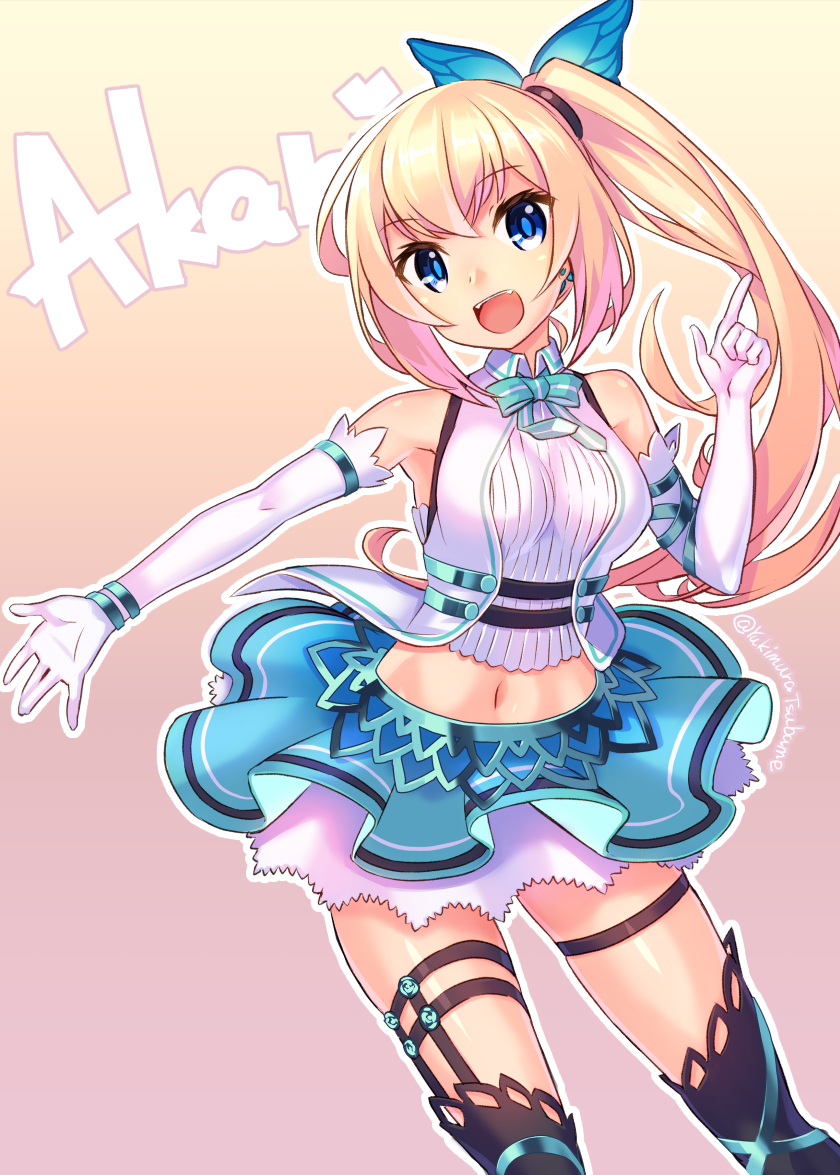 「ミライアカリちゃん描いた。
#ミライアカリ
#アカリギャラリー 」|ユキムラツバメのイラスト