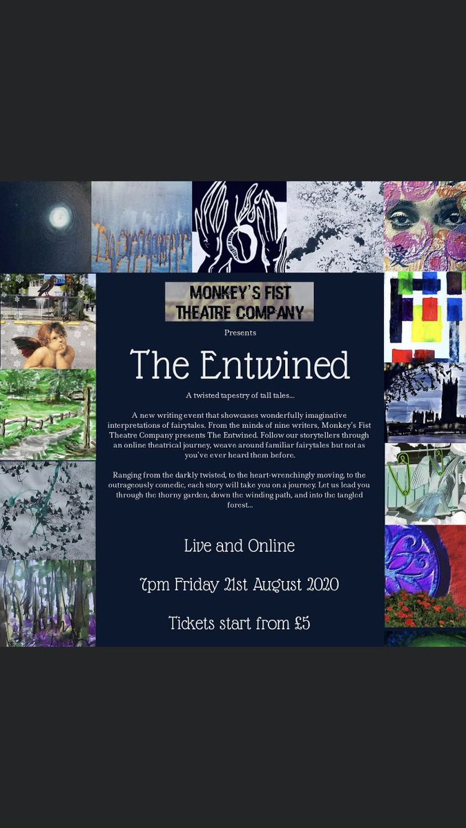 sophie_kamal's tweet photo. So excited to be a part of this!

“Save the date friends!
Ticket details coming very soon! So many mega creatives involved in this project. It's gonna be a big one!”
#newwriting #theatreonline #entwinedonline #monologues #creativepeeps #theshowmustgoon #fairytales #monkeysfisttc https://t.co/Cub7Rfbq7g
