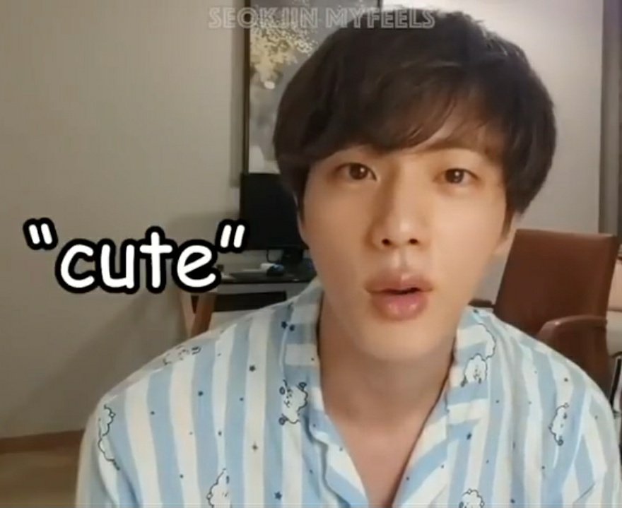 taama_san's tweet photo. @BTS_twt To all the people commenting *Cute* SeokJinnie has a message for y'all https://t.co/roACMlVXms