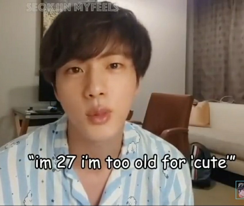 taama_san's tweet photo. @BTS_twt To all the people commenting *Cute* SeokJinnie has a message for y'all https://t.co/roACMlVXms