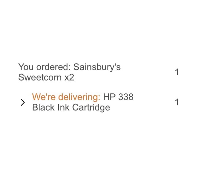andrewinnes007's tweet photo. Mmmmmm. @sainsburys Roast Chicken with a side of HP338 Black Ink! ๐ #AlgorithmGoneWrong https://t.co/qj2b12xWEt