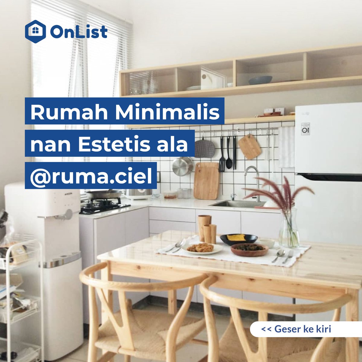 OnList_id's tweet photo. Inspirasi rumah idaman satu ini datang dari @ruma.ciel yang memiliki rumah bernuansa minimalis dengan luas bangunan 53 m2. Konsep interior rumah yang diusung adalah Japanese style.
Geser ke kiri yuk untuk melihat inspirasi lain dari @ruma.ciel!
.
#OnList #OnListaja https://t.co/lLbgeM2WCa