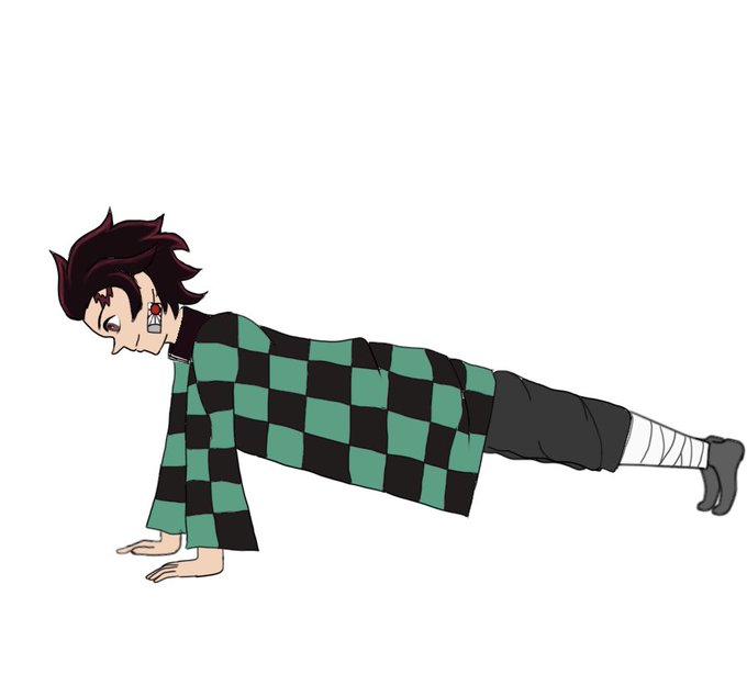 ゆっしー@声真似ゲーム実況さんがTwitterに投稿した竈門炭治郎(鬼滅の刃)のイラスト。