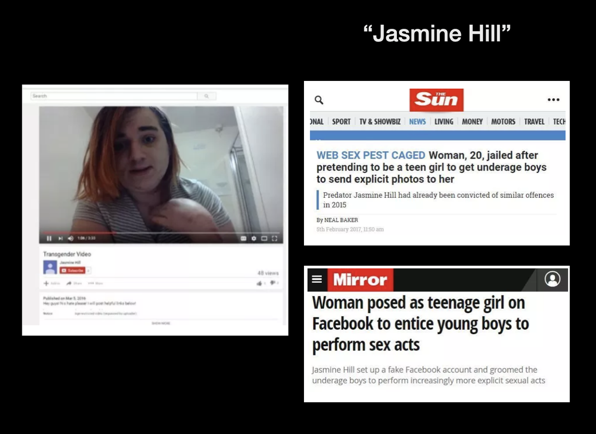 2018: Jasmine Hill #TheseAreNotOurCrimes  #KeepPrisonsSingleSex