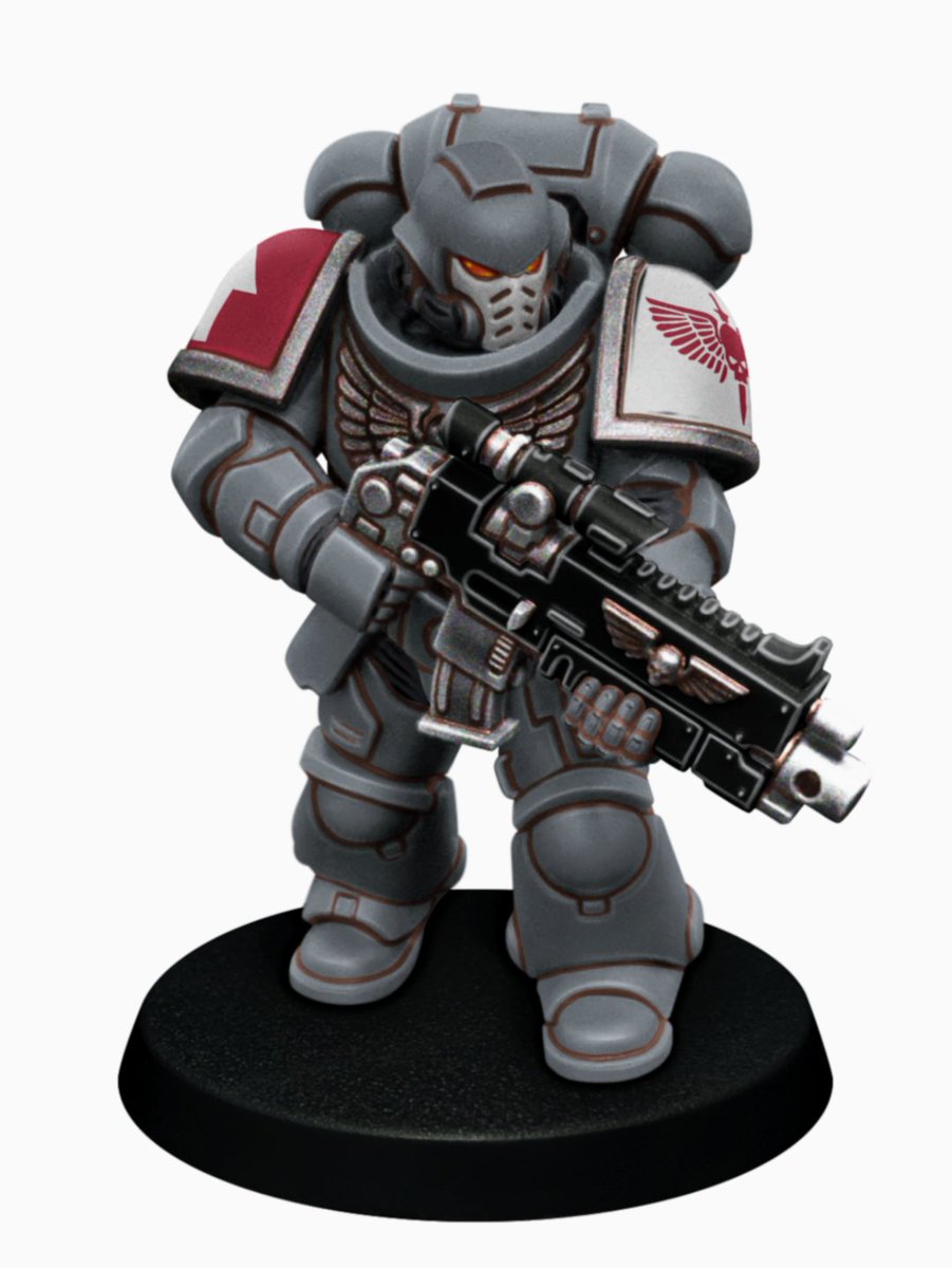 drybrushmagic's tweet photo. I think i finally decided on a scheme for my primaris. Going for a modified pre heresy space wolves look and already ordered the FW decal sheet with heraldics ☺️

What are you planning for your Indomitus?

#warhammercommunity #impcat #warhammer40k #paintingwarhammer #wepaintminis https://t.co/HuA7pi59P8