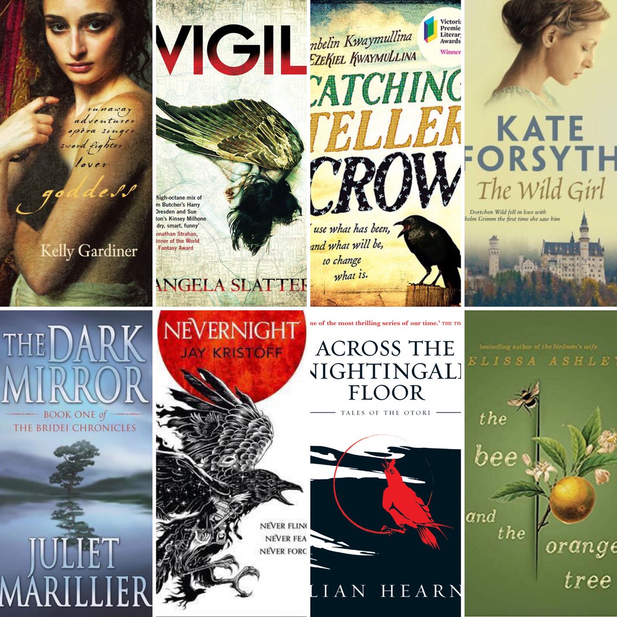 LeanbhPearson's tweet image. D18 #AusWrites Australian book recommendations: 
@KateForsyth @AngelaSlatter @1melissaashley @LianHearn @misterkristoff @kmjgardiner Ambelin Kwaymullina &amp;amp; Juliet Marillier #AussieAuthors #favbooks #bookstoread #amreading