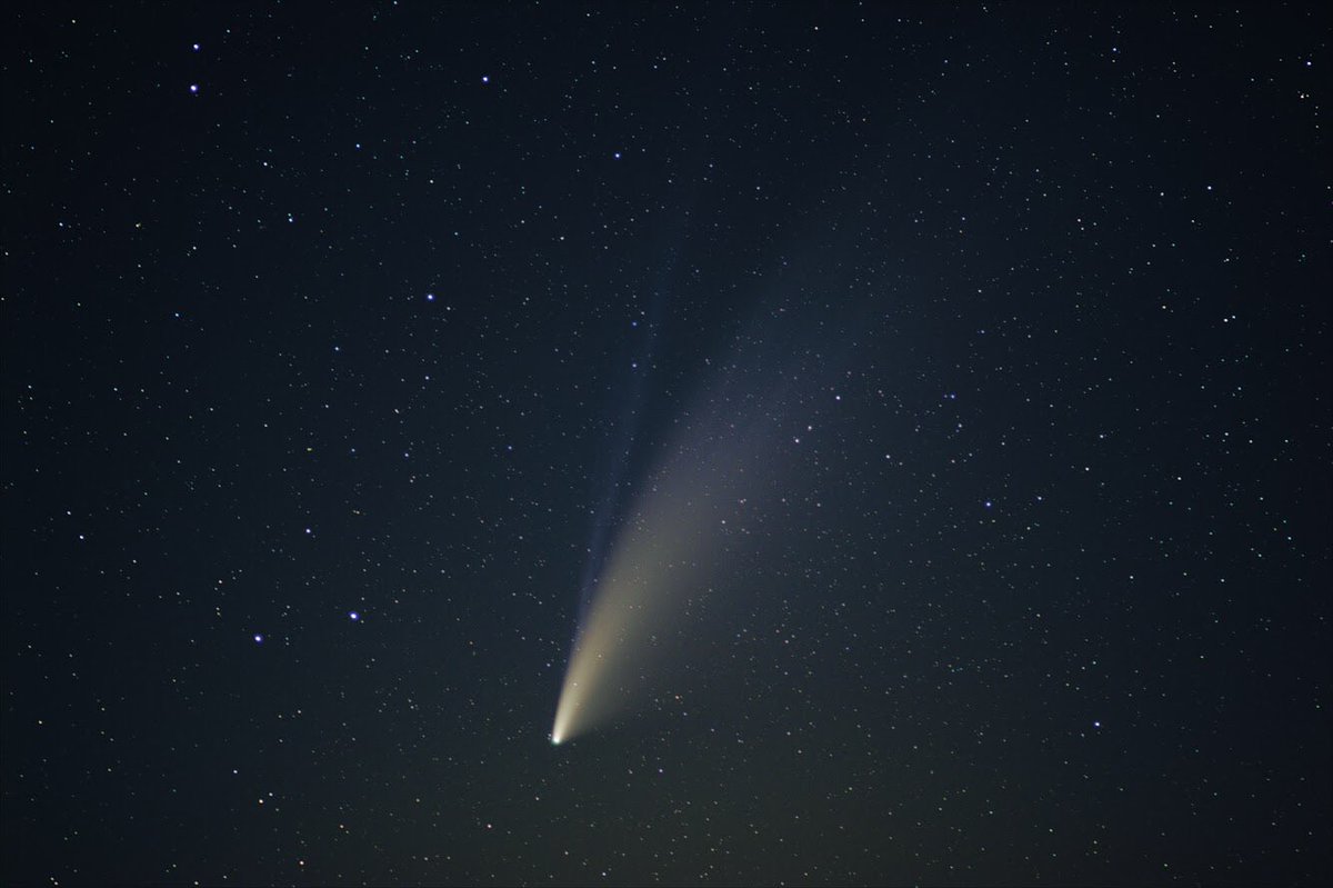 First attempt at processing stacked images of <a href="/c2020f3/">Comet NEOWISE</a> Comet NEOWISE #astrophotography #NEOWISE