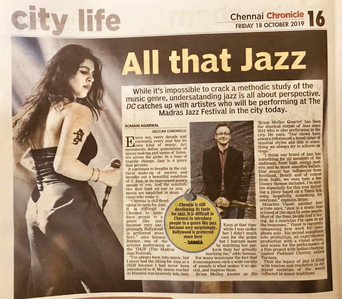 EdisonPrithivi1's tweet photo. 2019 Madras Jazz festival.. missing it this year. https://t.co/bb5iOiswAo