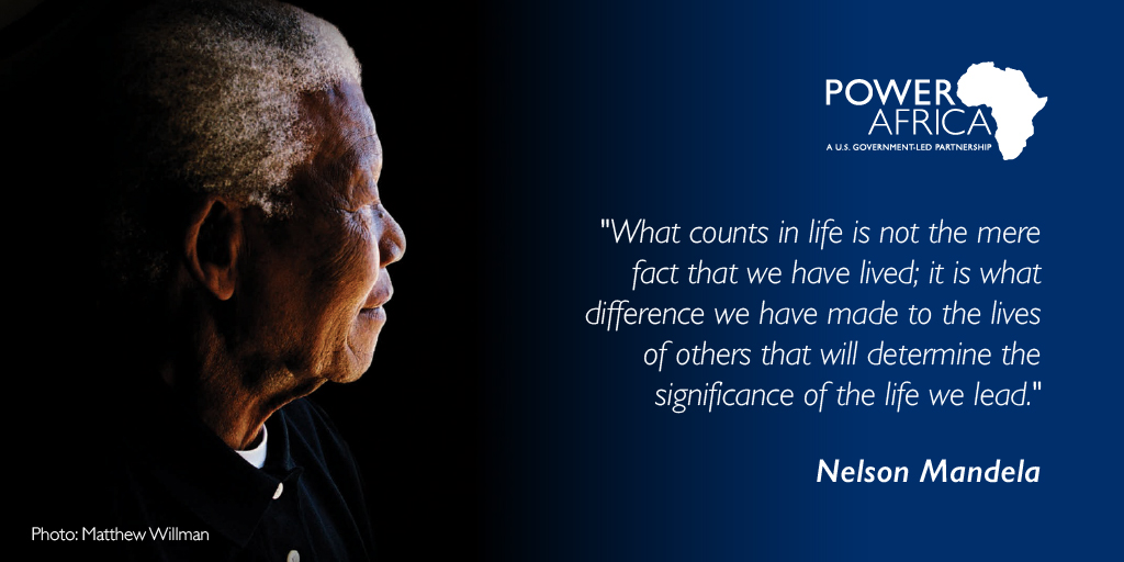 PowerAfricaUS's tweet photo. Every day, we work to end #energypoverty and #inequality through #energyaccess for the millions of people in sub-Saharan Africa who still do not have access to reliable electricity.

#MandelaDay #ActionAgainstPoverty #MandelaDay2020 https://t.co/oEwLhAGE3f