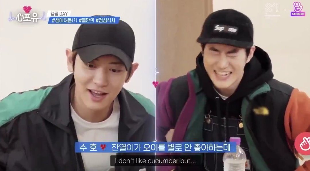 So Chanyeol doesn’t like cucumber ..interesting 
