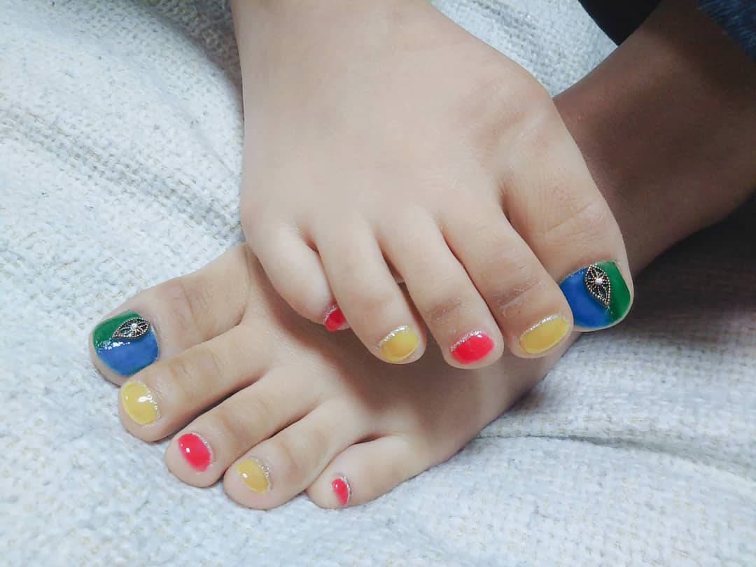 夏フットネイル 夏フットネイル