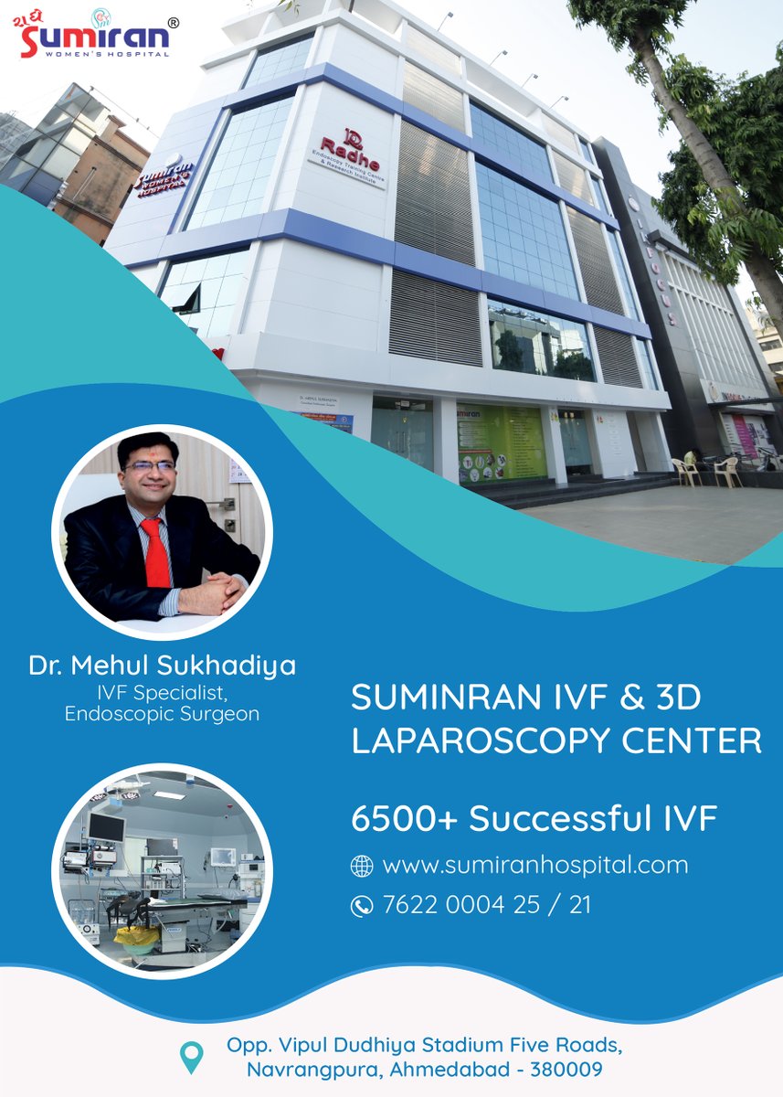 SumiranHospital's tweet photo. IVF કેવા દંપતીઓએ કરાવવું જોઈએ ? IVF વિષેની સંપૂર્ણ માહિતી, વ્યંધત્વ માટેનું સચોટ સમાધાન, Fertility Expert ડો.મેહુલ સુખડીયા દ્વારા, @સુમિરન હોસ્પિટલ.
#drmehulsukhadiya #ivf #ivftreatment #ivfspecialist
for Appointment visit : https://t.co/Yi8gKDnjzc
Contact us On : 07622000425/21 https://t.co/IjRzDiUXQS