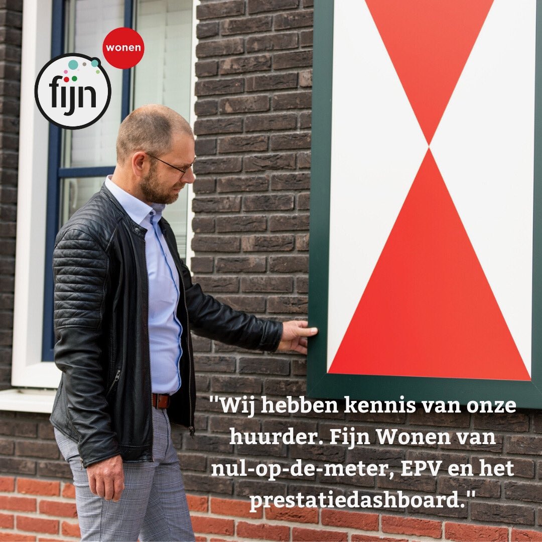 PeterHutten's tweet photo. Business as normal @fijnwonen. Prestatiegarantie, dashboard, EPV rapportering en digitale bewonerscoaching. En inmiddels bewijs vanuit data: bewoners mét energiedashboard gebruiken nog minder energie. https://t.co/Uza2YuOqgm