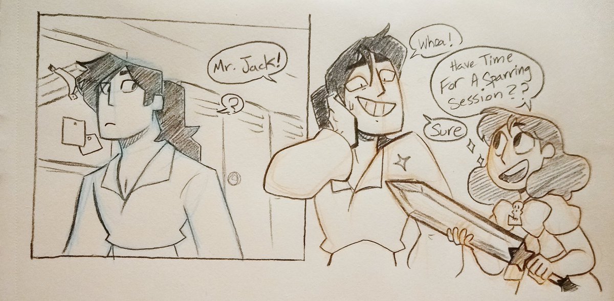 Careful, Connie! Mr. Jack's been through allot so try not to surprise him.
#reaperhigh 