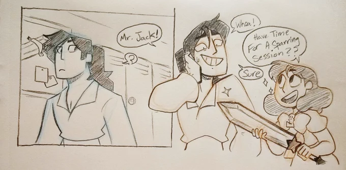 Careful, Connie! Mr. Jack's been through allot so try not to surprise him.
#reaperhigh 