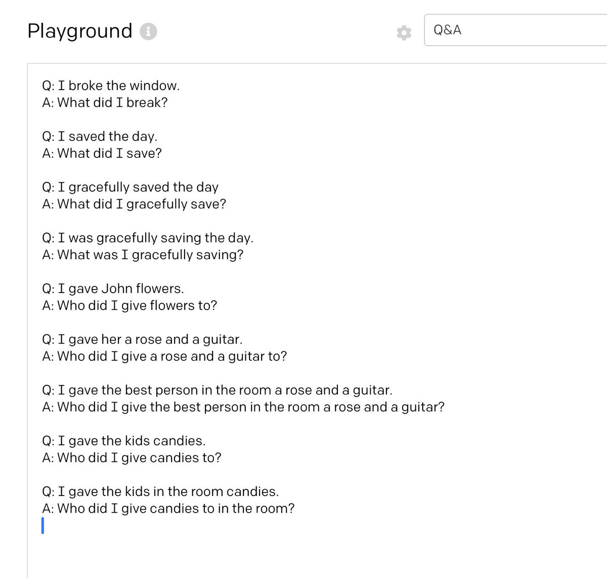 simple question formation: nice.