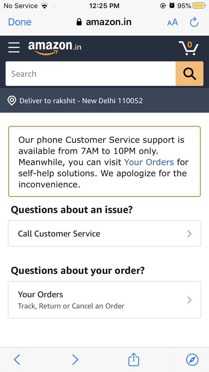 samriti2301's tweet photo. @AmazonHelp strange really there is no direct number mentioned on site where amybody can call https://t.co/xPVrMdSZAR