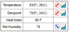 NWSTwinCities's tweet photo. Not very often you see a heat index of 90 in the Twin Cities at 2am! #mnwx https://t.co/HybS0I47TC