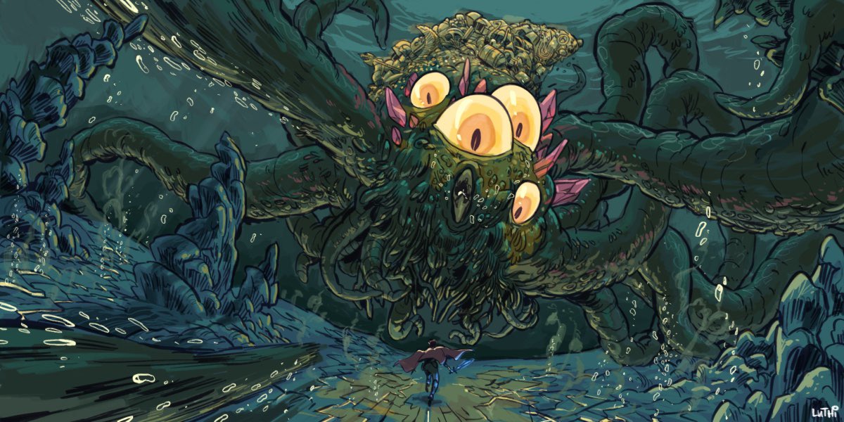 One of my favorite things in <a href="/CriticalRole/">Critical Role</a> is when Mr. Mercer sets the scene with amazing descriptions. I couldn’t resist making some #criticalrolefanart after last night’s episode!