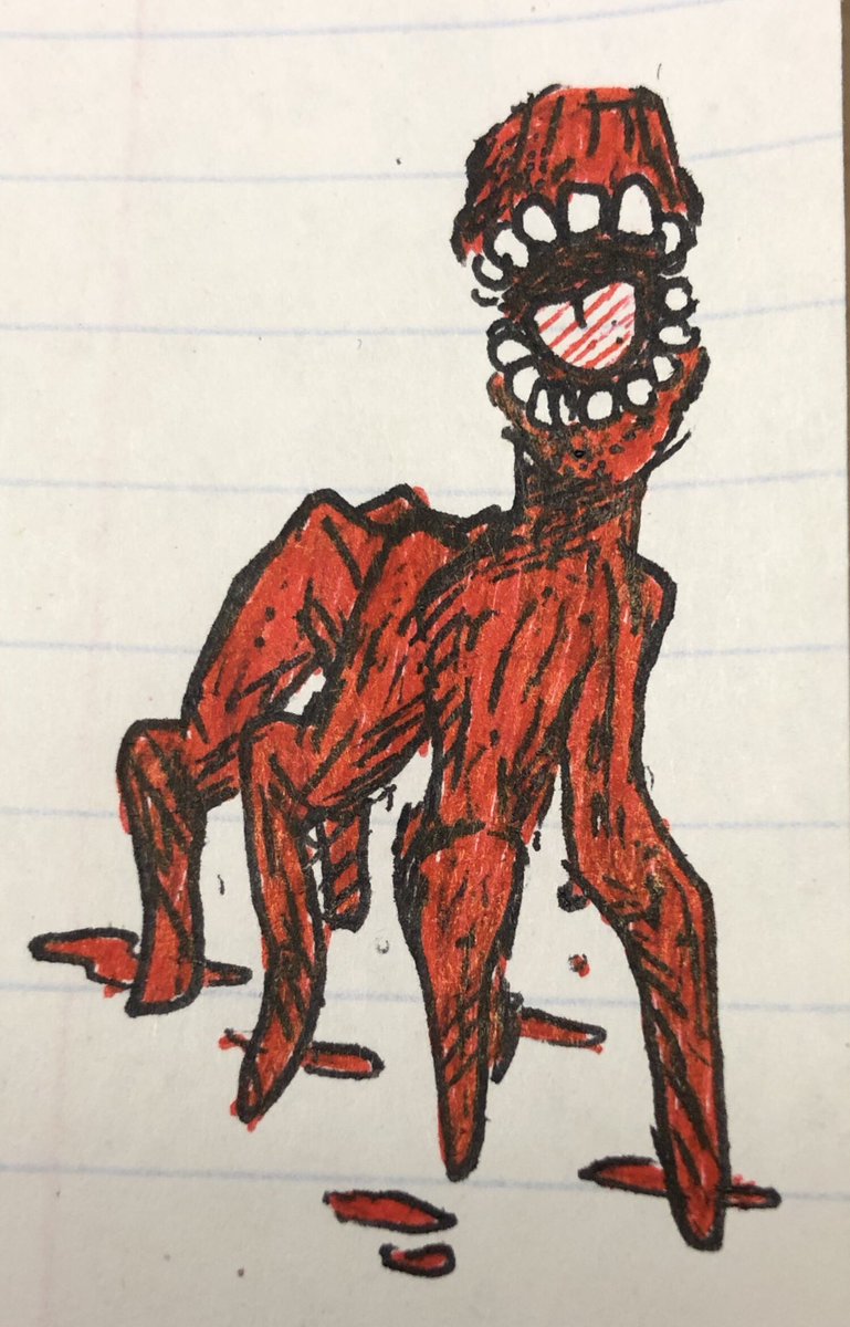 Imaginer_Arts's tweet photo. A weird dog follows you home... do you take it inside?
#MEATDOG #DoodilysOcs #MyArt https://t.co/jagOthbxkt