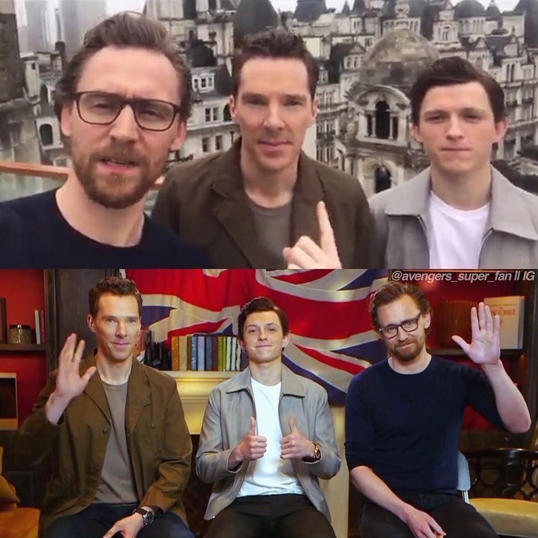 HiddlesSunshine's tweet photo. Good morning everyone, have a lovely Saturday💖💖
#TomHiddleston #TomHolland #BenedictCumberbatch #THsquared https://t.co/uhQ8l37LaC