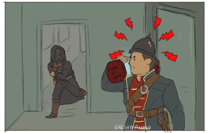 i finished dishonored this morning. heres the scariest thing to ever happen to me in game 