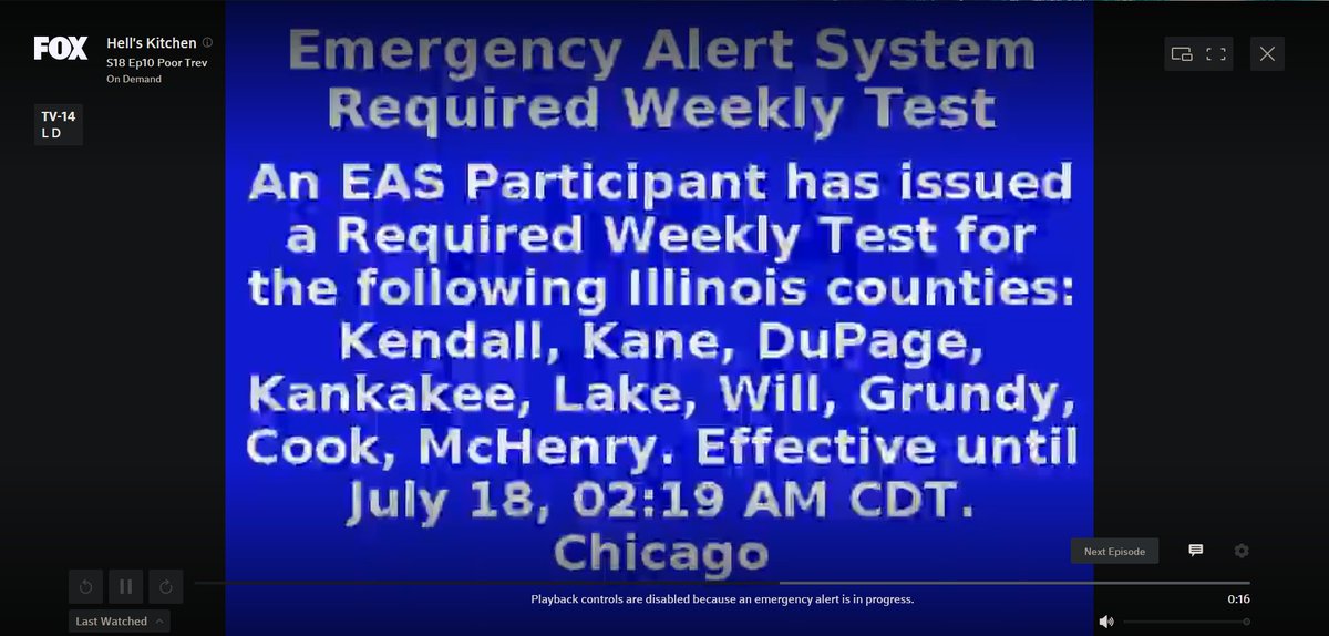 Plasterbrain On Twitter Did You Know That Xfinity Vods On Your Computer Will Stream Emergency Alert Tests And Sounds Even When They Re In A Background Tab Not Playing Because I Fucking Didn T