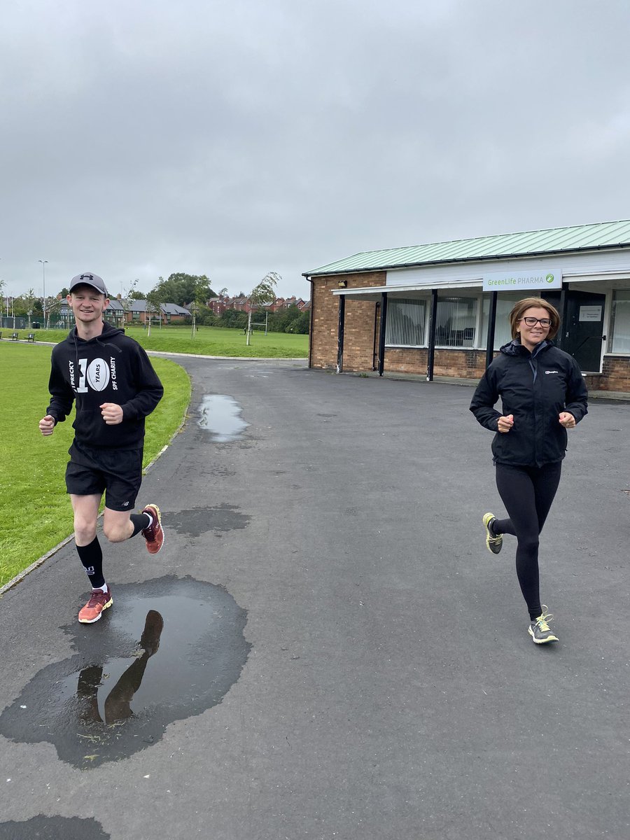 StevePrescott1's tweet photo. Today will see @t_prescott1 smash 7 Ultra Marathons in 7 Days equivalent to running 216 miles from @Saints1890 to @wembleystadium amazing incredible Herculean effort! This must be worthy of Tay reaching his 10k fundraising target for @TheChristie @RLCares https://t.co/9URQUS95HS https://t.co/2Q3oRMjxCd