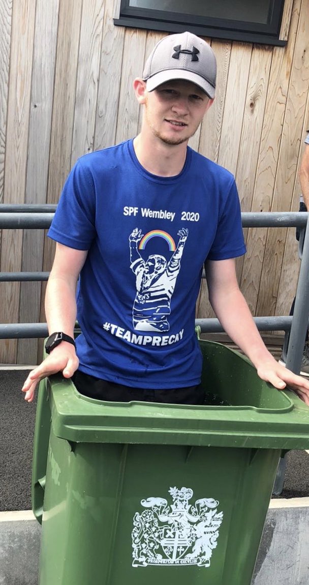 StevePrescott1's tweet photo. Today will see @t_prescott1 smash 7 Ultra Marathons in 7 Days equivalent to running 216 miles from @Saints1890 to @wembleystadium amazing incredible Herculean effort! This must be worthy of Tay reaching his 10k fundraising target for @TheChristie @RLCares https://t.co/9URQUS95HS https://t.co/2Q3oRMjxCd