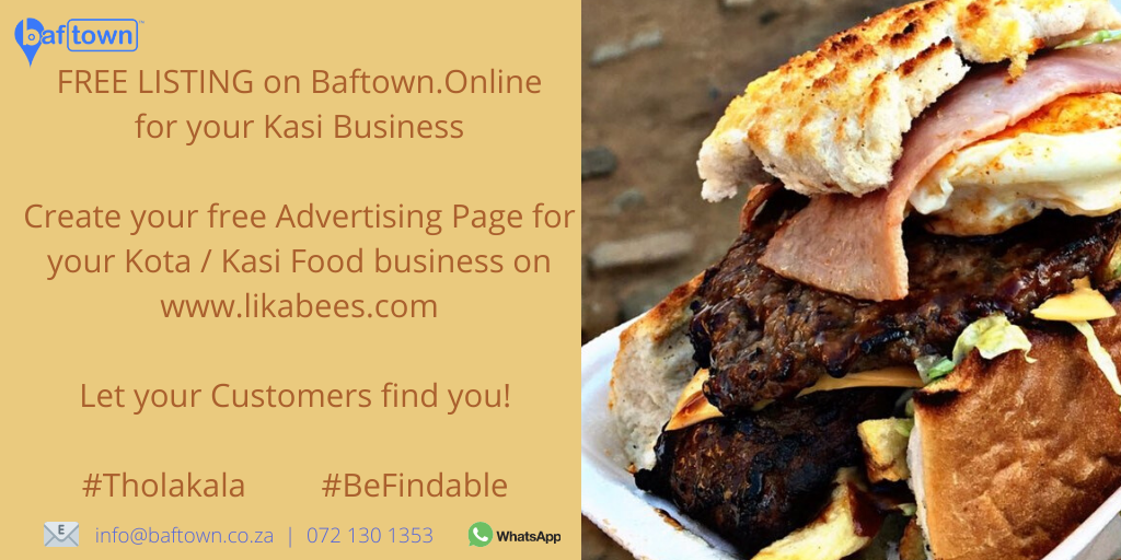 BAFTOWN's tweet photo. Create your FREE Advertising Page for any Kasi business on https://t.co/99L2MCdyKx
No matter where you are in South Africa.
#Tholakala #BeFindable #DJSBU https://t.co/Y2Z5voURqp
