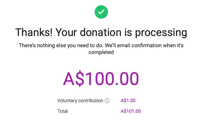 kruzeycomau's tweet photo. As promised here is the donation for @RacehorseSanct
#tipsforcharity https://t.co/sc23hlCSz6