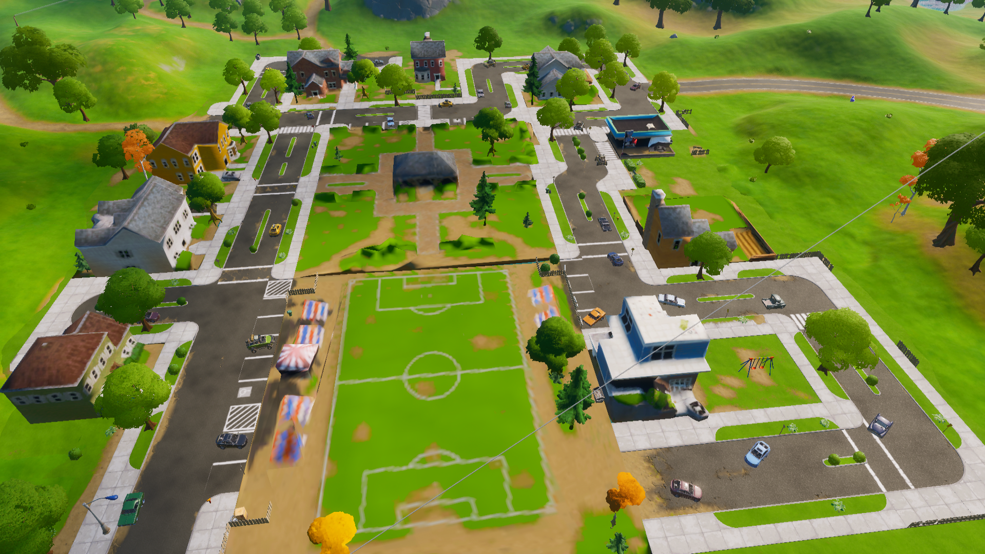 フォートナイト攻略 Gamewith Auf Twitter プレザントパークがプレザントパークに いろんな場所が変わってますね みなさんもこの場所こんなに変わってますよ などあったら教えてください 陸地が増えてきてるし 車もそろそろくるかな Fortnite