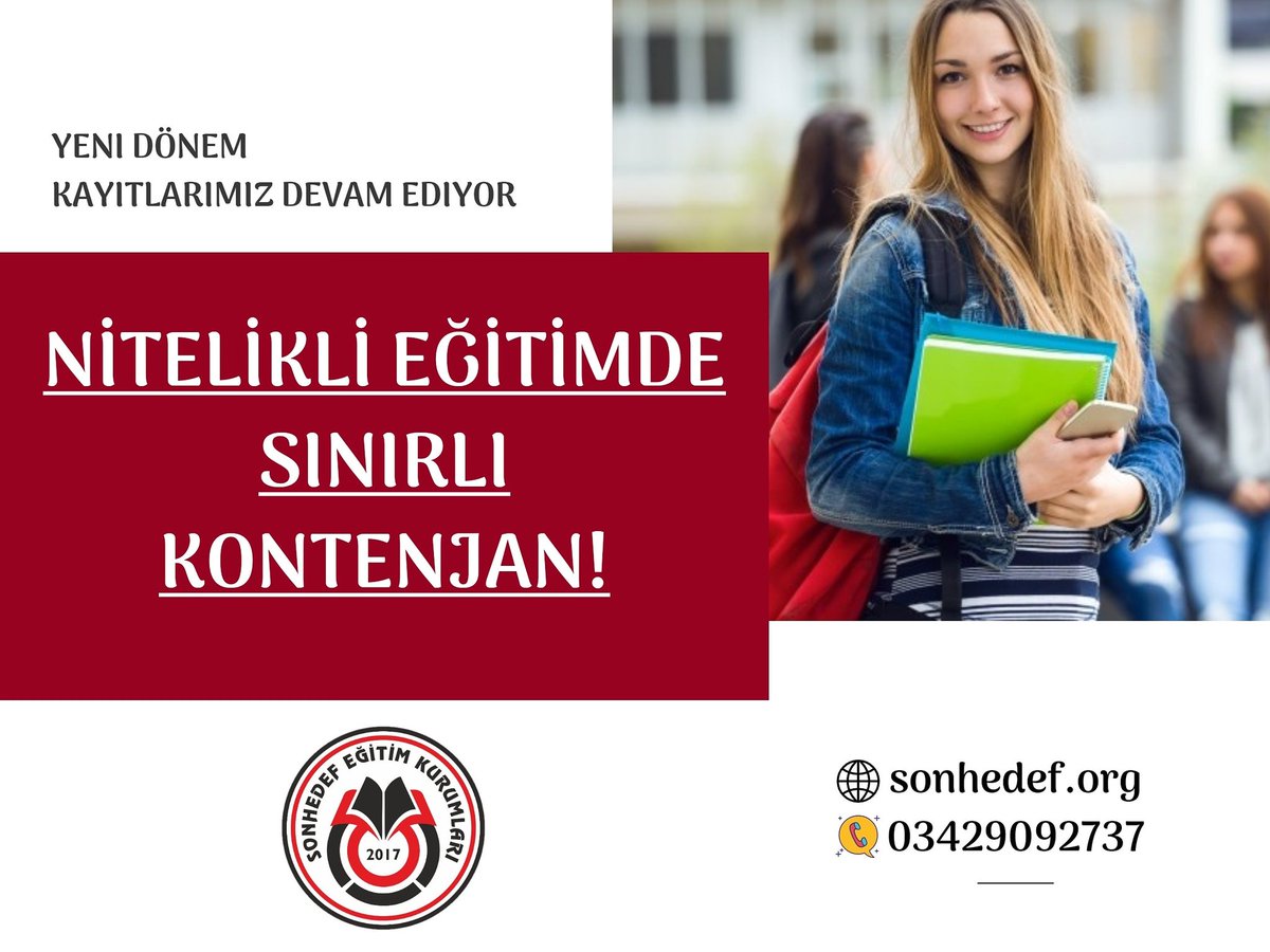 SonEgitim's tweet photo. #YKS2021 için erken kayıt fırsatlarını kaçırmayın.Detaylı bilgi için iletişime geçebilirsiniz.

#yks2021 #lgs2021 #gaziantep https://t.co/gJgaGbqA1v
