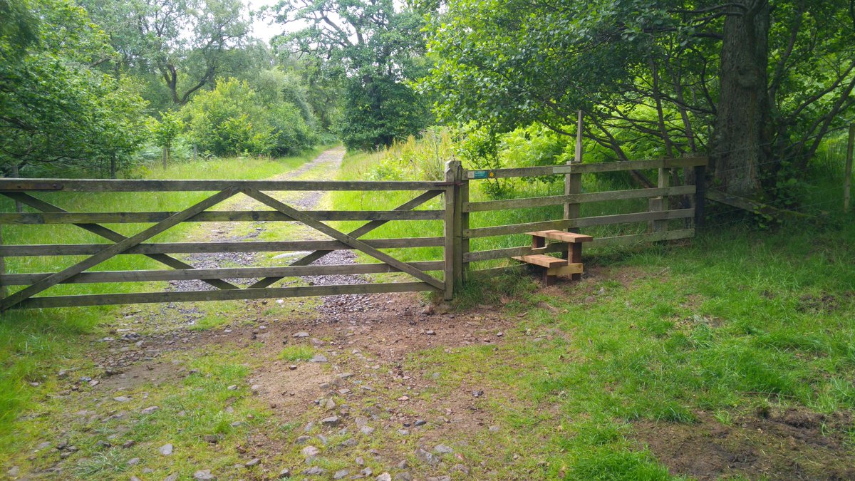 NlandRangers's tweet photo. Our #Volunteers are back out assisting with patrolling the busy sites around @NlandNP A couple of them reported a broken stile on the footpath above Langleeford Farm in the #Harthope Valley. Earlier in the week Ranger Mark went out and renewed the stile. #walking #beresponsible https://t.co/XEnQQY1CUT