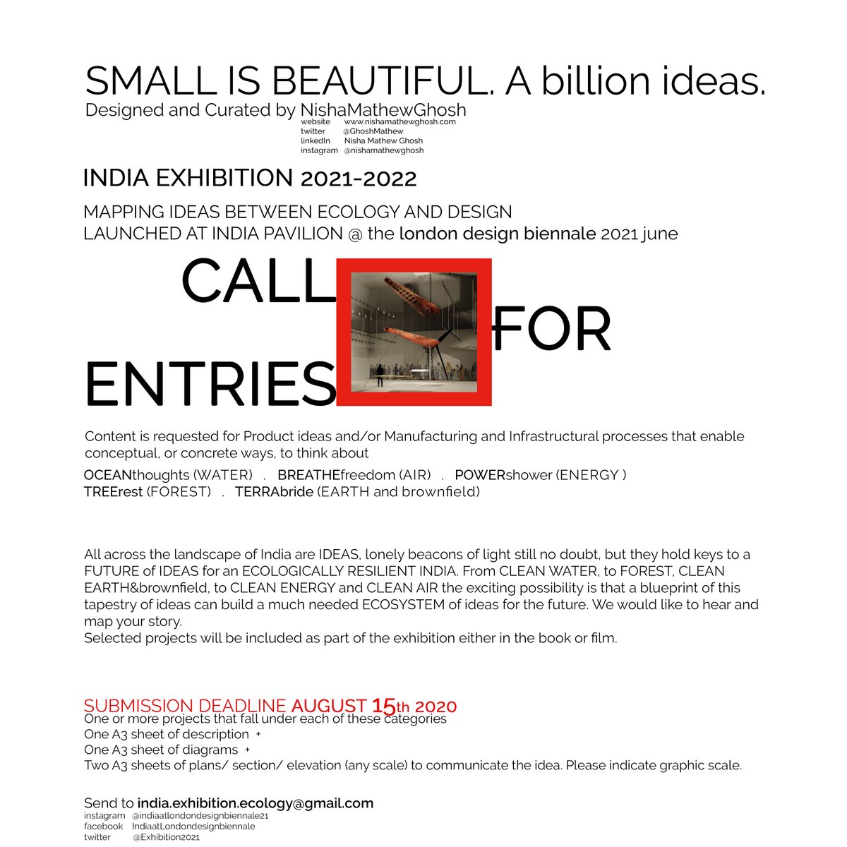 GhoshMathew's tweet photo. Sharing of our ideas will help to inspire, advocate, and collaborate to build an ecologically resilient India of the future. #environment #cleantech #climatecrisis #LDB21
Do share your work with us so that we can consider it's possible inclusion in the show. #green #design https://t.co/yyrJaKL7Zc