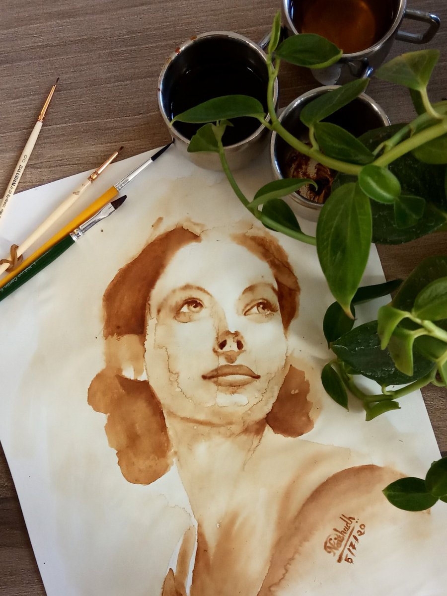 GoldenArts7's tweet photo. Coffee Portrait Painting
#goldenarts #coffee #CoffeeLover #coffeepainting #coffeeart #portrait #portraitpainting #portraitoftheday #portraitart #sketches #painting #art #ArtistOnTwitter #Artist #artofinstagram #ArtLovers #artlover #artlife #draw #Creative #illustration #gift https://t.co/atqt7kxW2p
