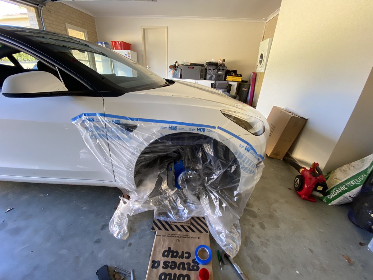 zoppla's tweet image. Little DIY yesterday #Model3 #Tesla #model3au