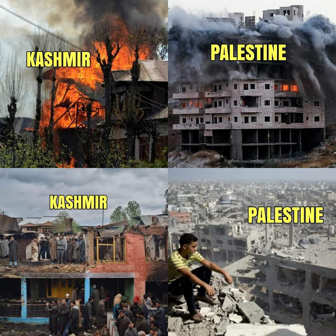 What is the difference between Kashmir and Palestine? Kashmir still exists on the maps.@palestinianpic2 @Free_Pales2020