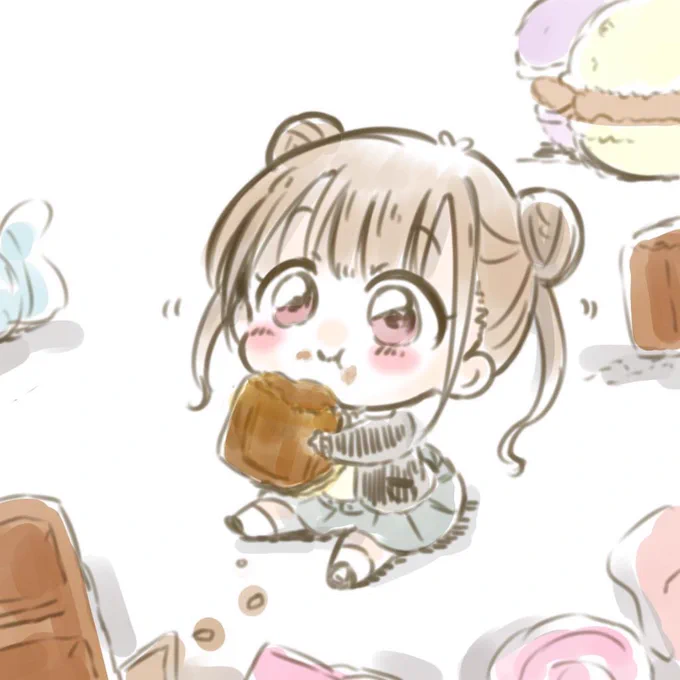 ぽんっ。 #デフォルメ絵を流してデフォルメ民を増やそう 