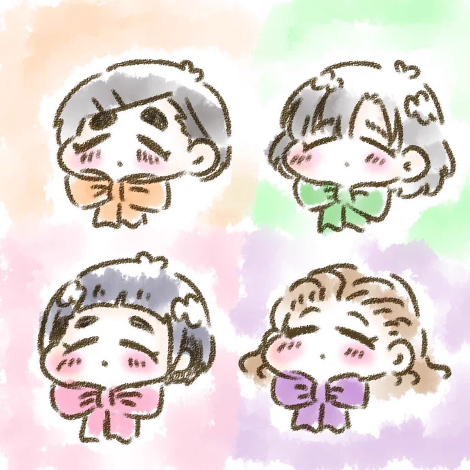 ぽんっ。 #デフォルメ絵を流してデフォルメ民を増やそう 