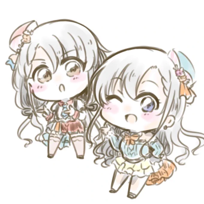 ぽんっ。 #デフォルメ絵を流してデフォルメ民を増やそう 